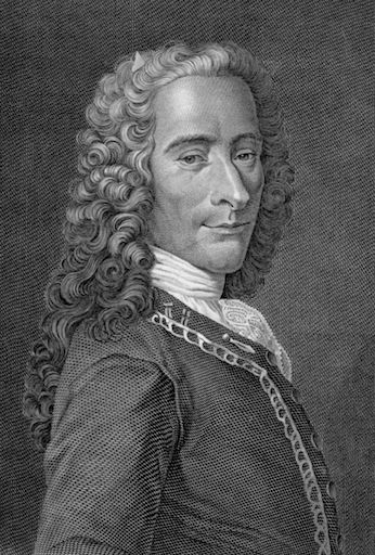 Voltaire circa 1740.